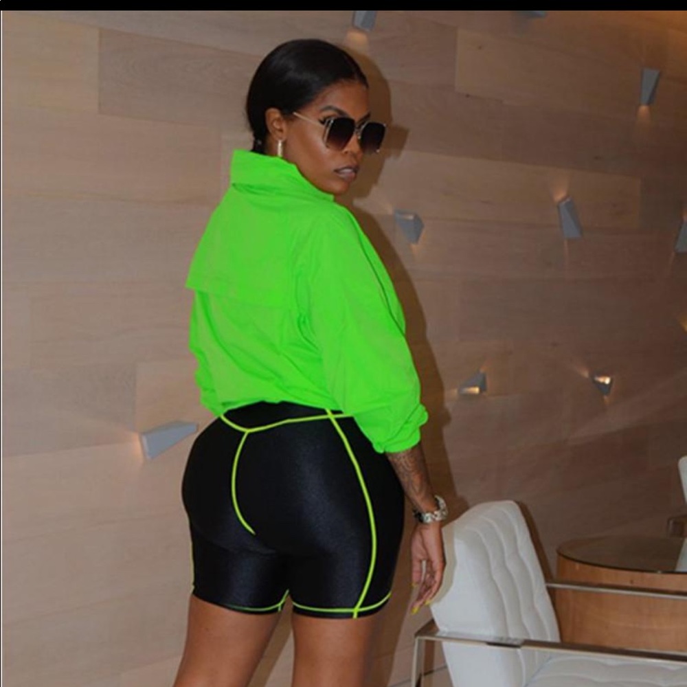 Neon Green Windbreaker Set